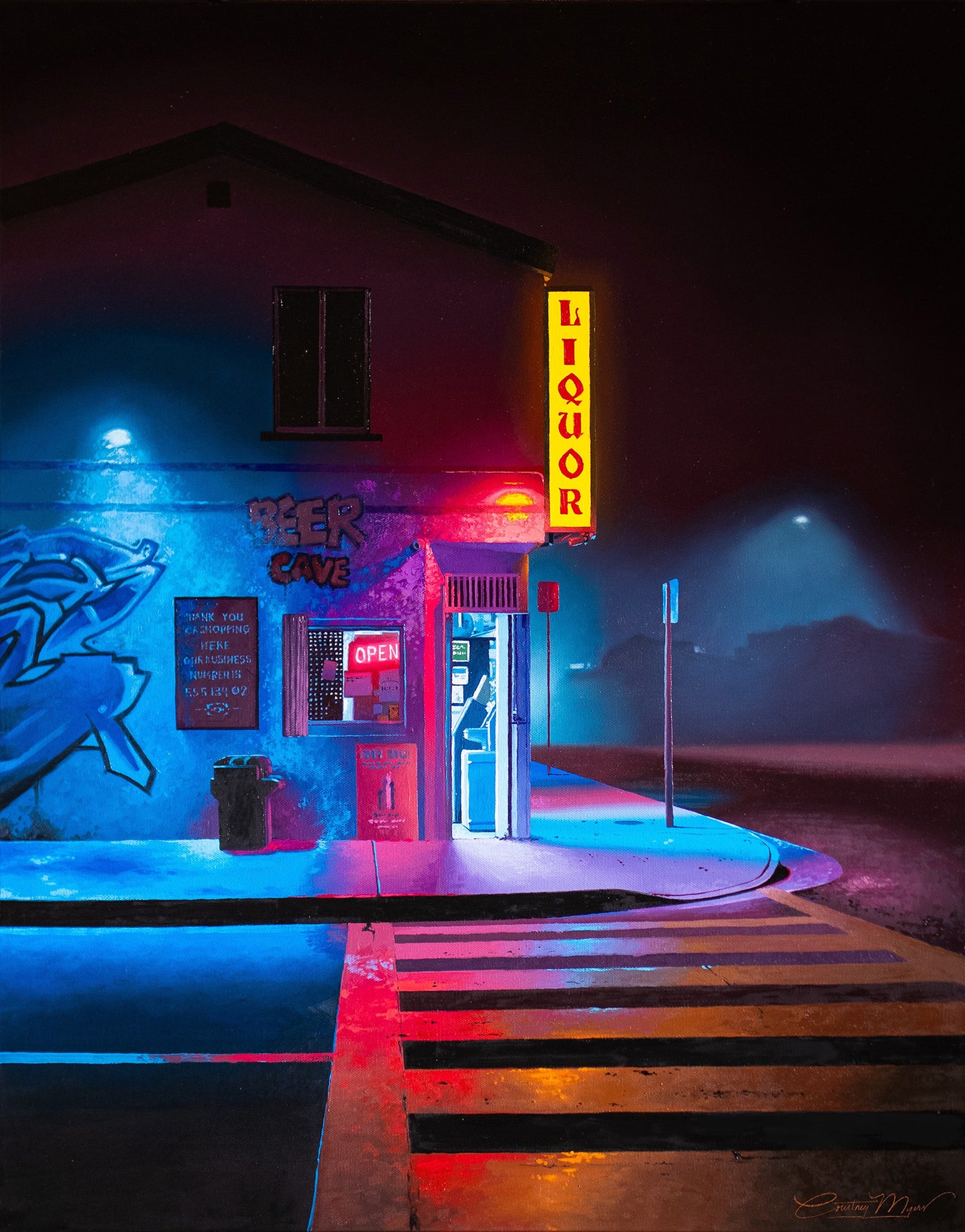 Neon Spirits Print