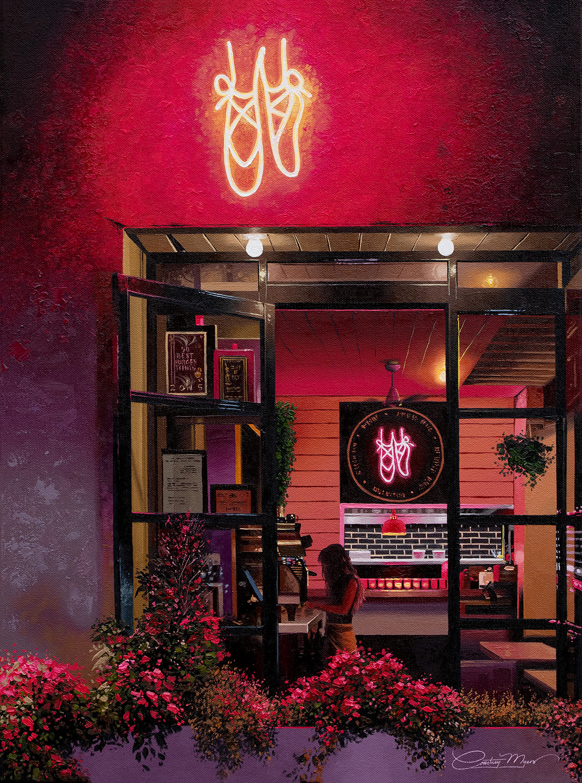 Nocturne Ballet Cafe Print